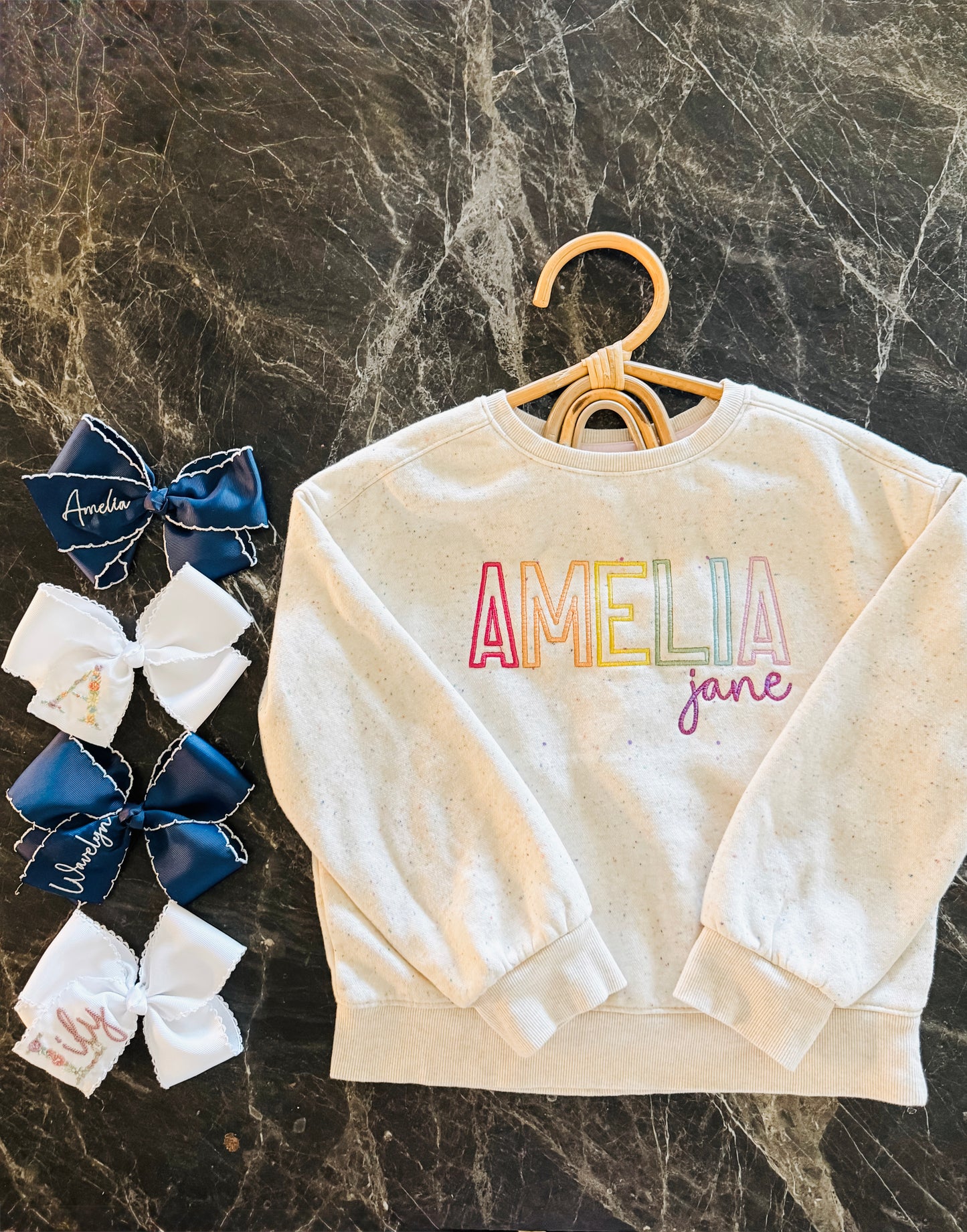 Rainbow name sweatshirt
