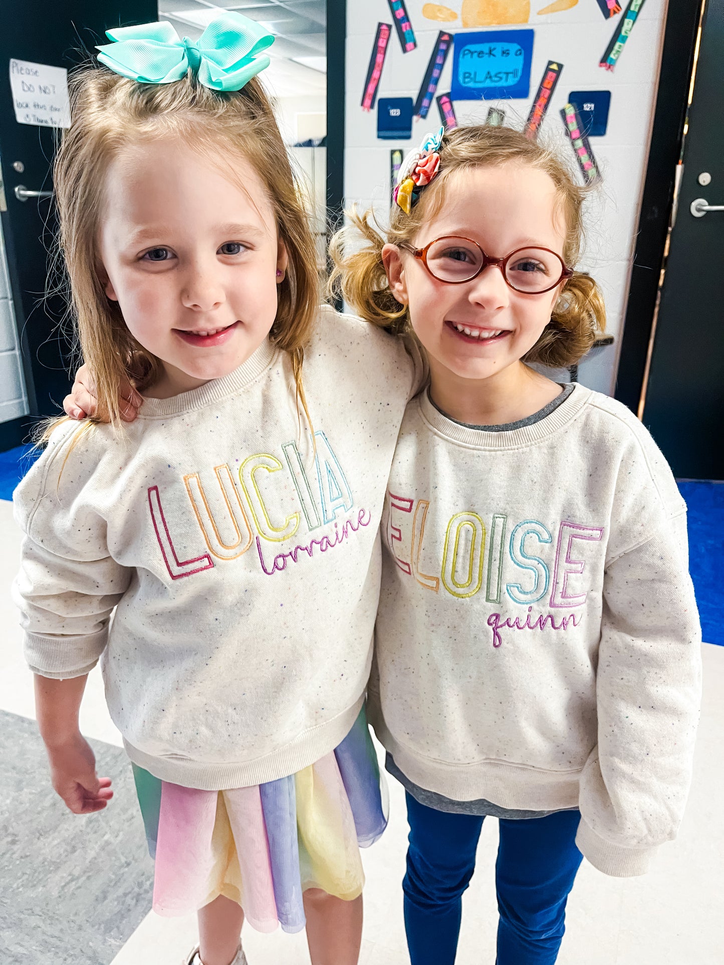 Rainbow name sweatshirt
