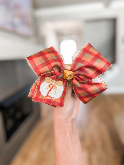 Fall Plaid Bow