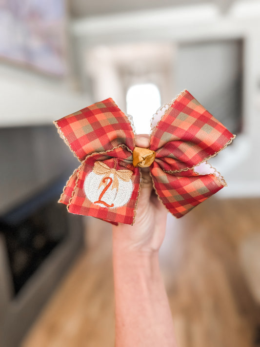 Fall Plaid Bow