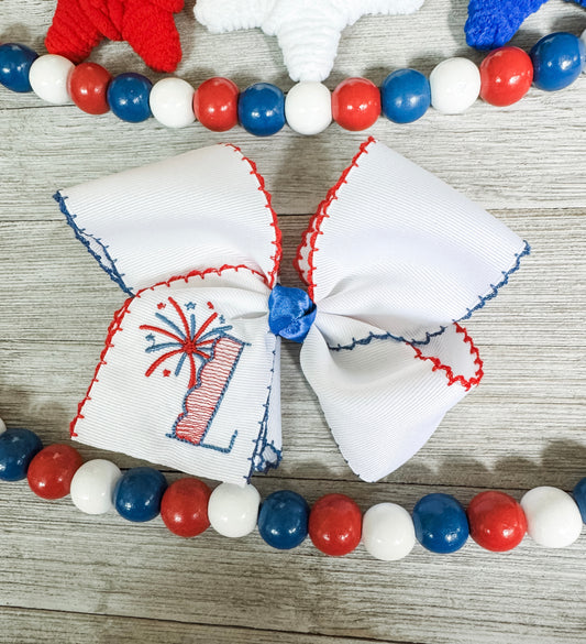 Firework Letter Bow